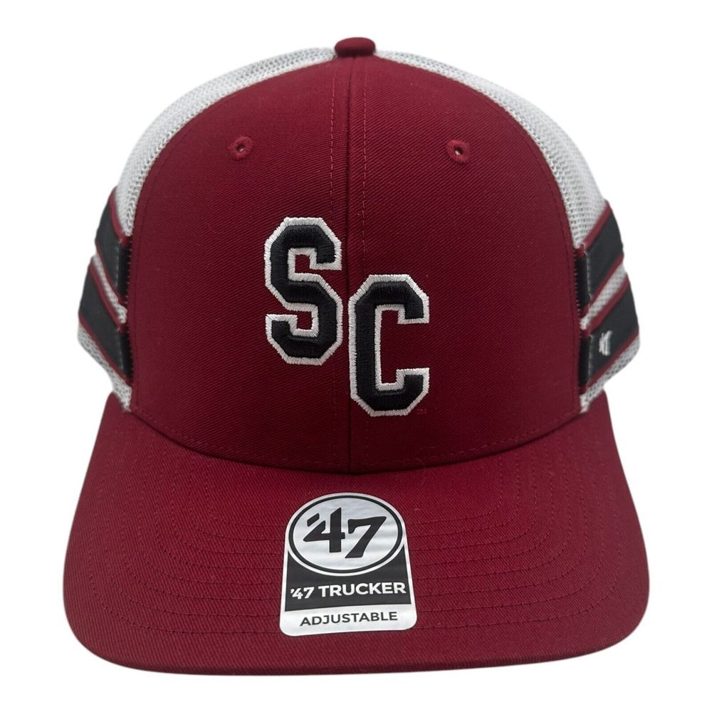 '47 South Carolina Gamecocks Snapback Trucker Hat Cap Straight Eight 8 NCAA